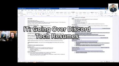 IT: Going over discord Resumes (AMA)