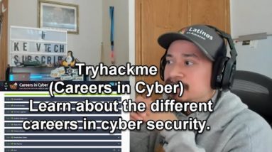 Tryhackme (Careers in Cyber)  Learn about the different careers in cyber security.